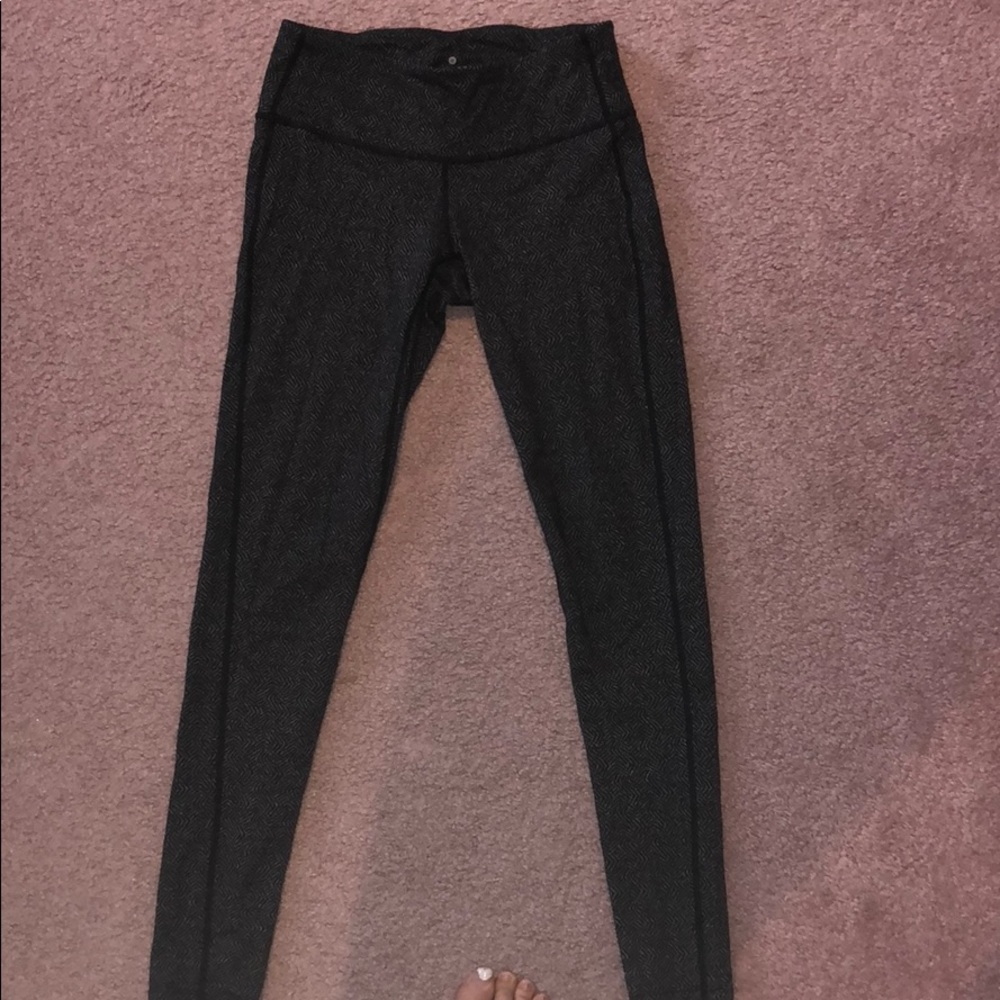 Athlete grey printed leggings